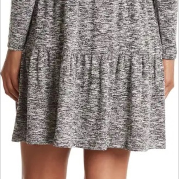 NWT workshop for the republic Space dye long sleeve tiered shift dress. - Picture 4 of 6